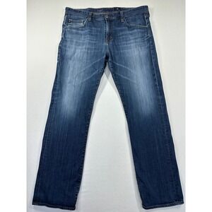 AG Adriano‎ Goldschmied The Protégé Jeans Mens 36x33 Blue Straight Leg Denim